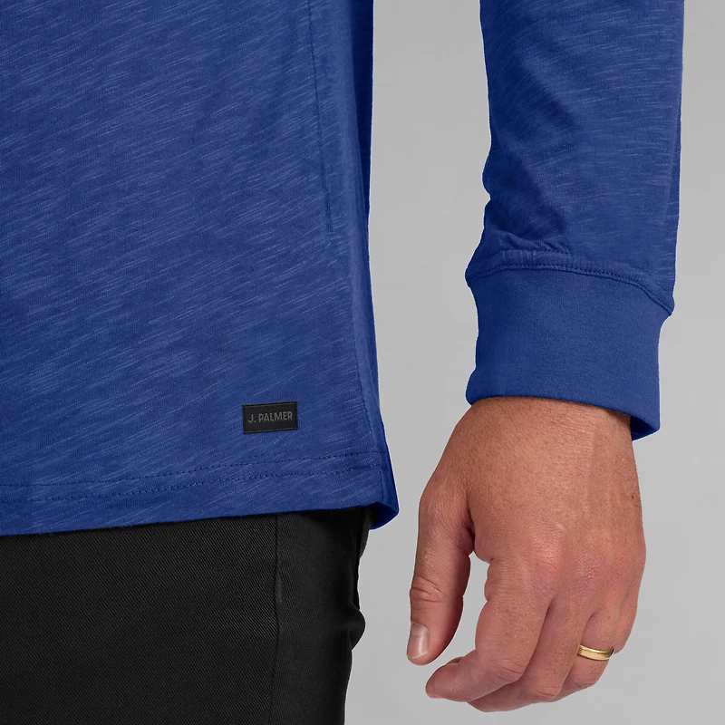 T-shirt à manches longues pour homme J. Palmer bleu New York Giants