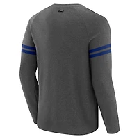 Men's J. Palmer Dark Heather Gray New York Giants Players Lounge Raglan Tri-Blend Sweatshirt