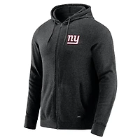Men's J. Palmer Dark Heather Gray New York Giants Players Lounge Tri-Blend Full-Zip Hoodie