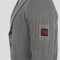 Pull raglan The Playmaker Cardigan graphite J. Palmer pour homme des New York Giants