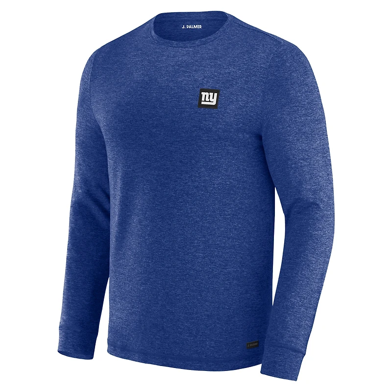 T-shirt à manches longues J. Palmer Royal New York Giants pour homme