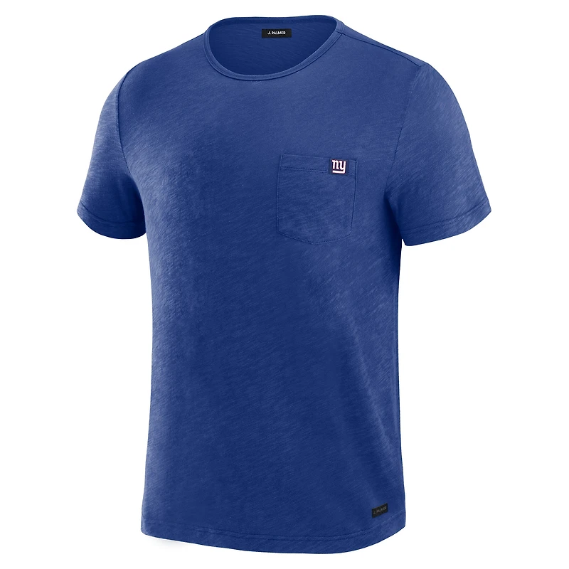 T-shirt à poche J. Palmer Royal New York Giants pour homme