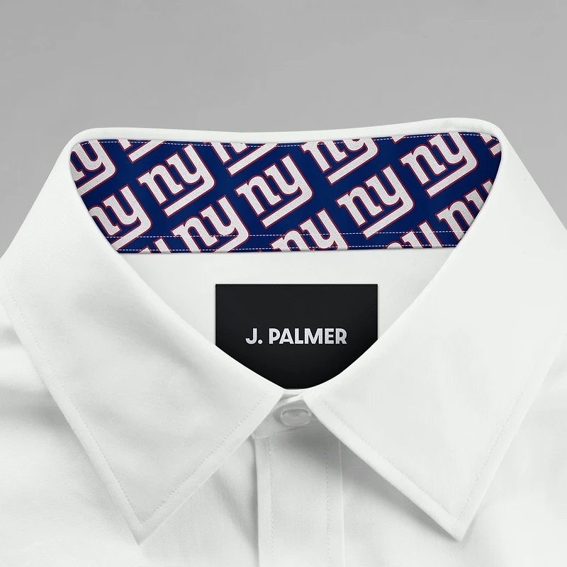 Men's J. Palmer White New York Giants Man-In-Motion Long Sleeve Button-Up Dress Shirt
