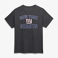 Men's Logo Athletic Charcoal New York Giants Cotton Victory Arch T-Shirt