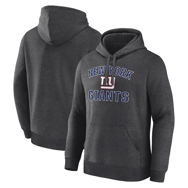 Sweat à capuche New York Giants Arch Victory, couleur gris chiné, pour homme