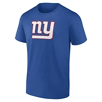 T-shirt homme logo Athletic Royal New York Giants avec principal