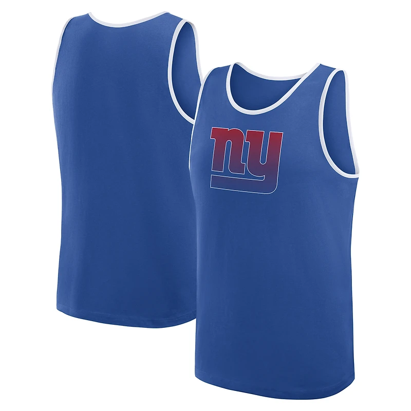 Débardeur Athletic Royal pour homme avec logo des New York Giants, succès inégalé