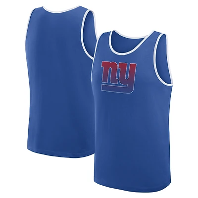 Débardeur Athletic Royal pour homme avec logo des New York Giants, succès inégalé