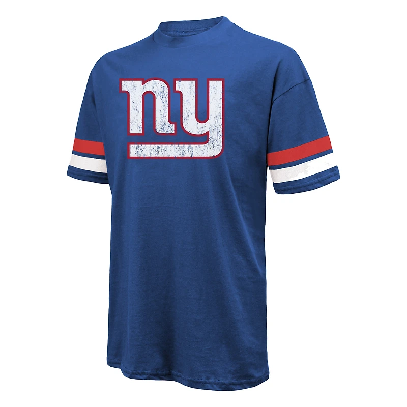 T-shirt oversize Majestic Threads Cam Skattebo Royal New York Giants pour homme