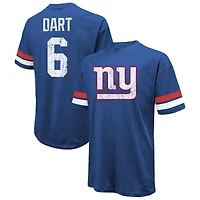 T-shirt oversize Majestic Threads Jaxson Dart Royal New York Giants pour homme