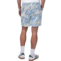 Men's Margaritaville Royal New York Giants Sandwashed Monstera Print Amphib Shorts