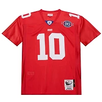 Maillot de joueur retraité authentique Mitchell & Ness Eli Manning rouge New York Giants 2004 pour homme
