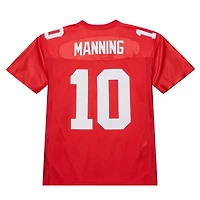 Maillot de joueur retraité authentique Mitchell & Ness Eli Manning rouge New York Giants 2004 pour homme