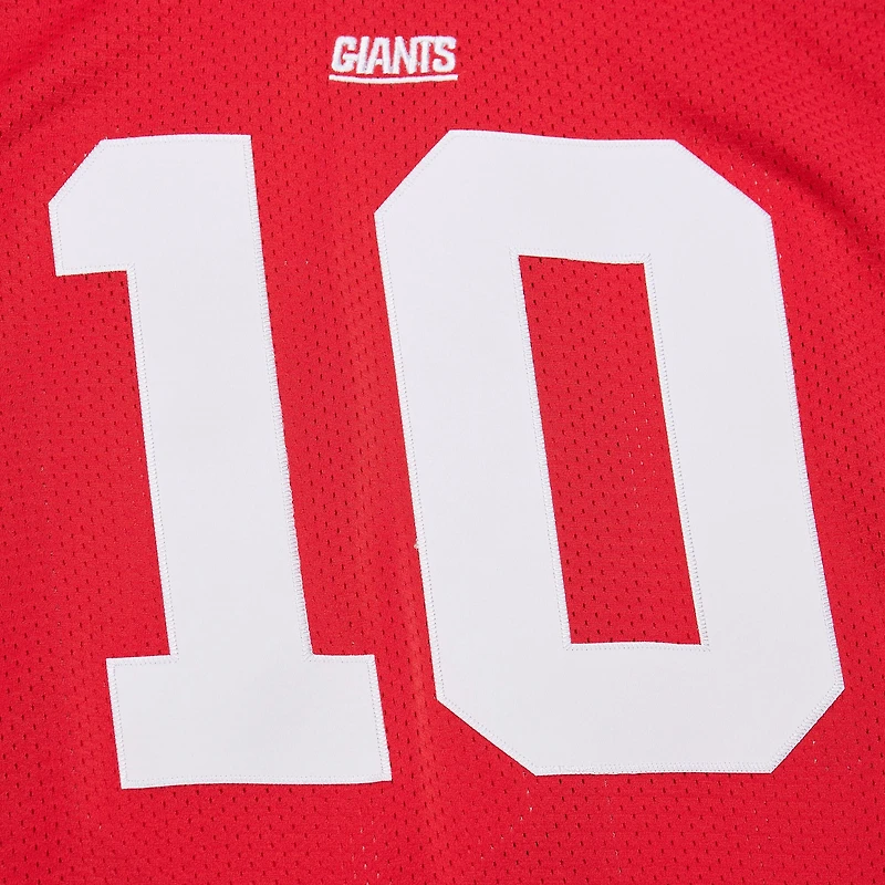 Maillot de joueur retraité authentique Mitchell & Ness Eli Manning rouge New York Giants 2004 pour homme