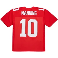 Maillot réplique rouge Mitchell & Ness Eli Manning des New York Giants 2004 Legacy pour homme