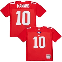 Maillot réplique rouge Mitchell & Ness Eli Manning des New York Giants 2004 Legacy pour homme