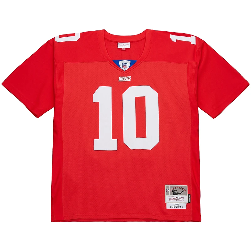 Men's Mitchell & Ness Eli Manning Red New York Giants 2004 Team Legacy Retired Player Big Tall Jersey