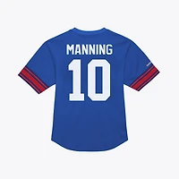 Men's Mitchell & Ness Eli Manning Royal New York Giants Retired Player Name Number Mesh Top