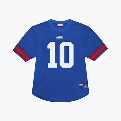 Men's Mitchell & Ness Eli Manning Royal New York Giants Retired Player Name Number Mesh Top