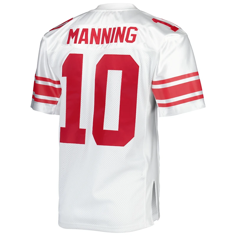 Maillot de joueur retraité authentique Mitchell & Ness Eli Manning blanc des New York Giants 2007 pour hommes