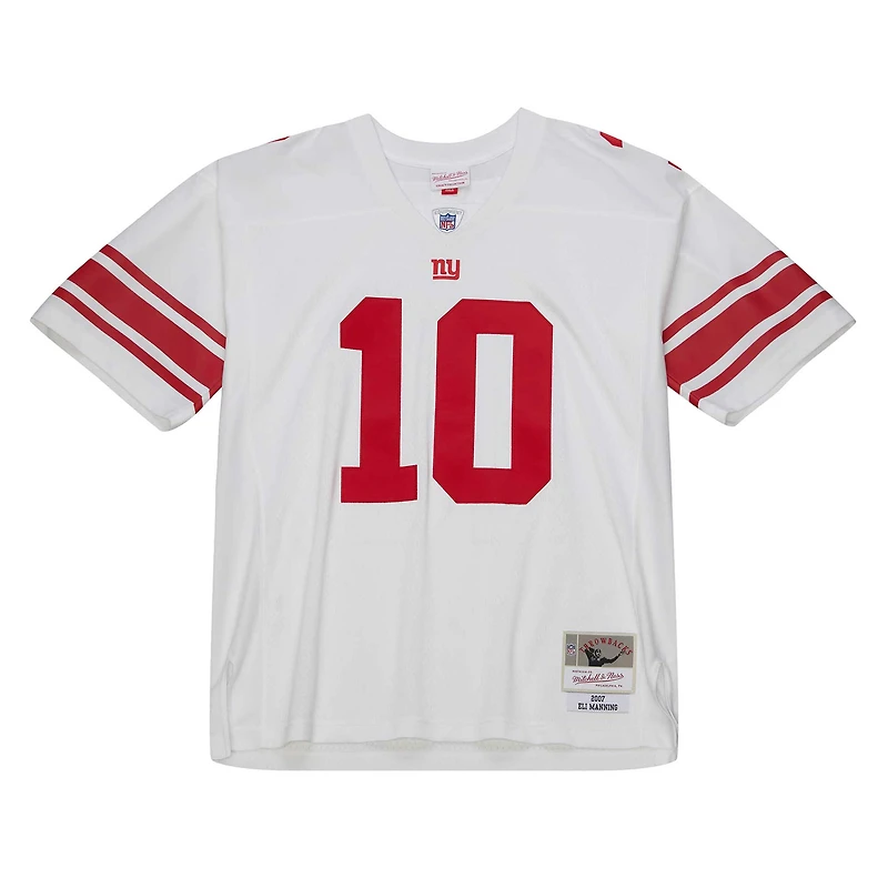 Maillot réplique Legacy Mitchell & Ness Eli Manning blanc des Giants de New York pour homme