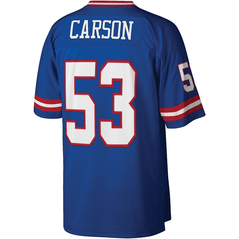 Maillot pour homme Mitchell & Ness Harry Carson Royal New York Giants Legacy Replica