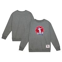 Sweat-shirt en molleton basique gris chiné Mitchell & Ness pour homme des New York Giants