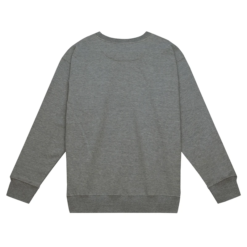 Sweat-shirt en molleton basique gris chiné Mitchell & Ness pour homme des New York Giants