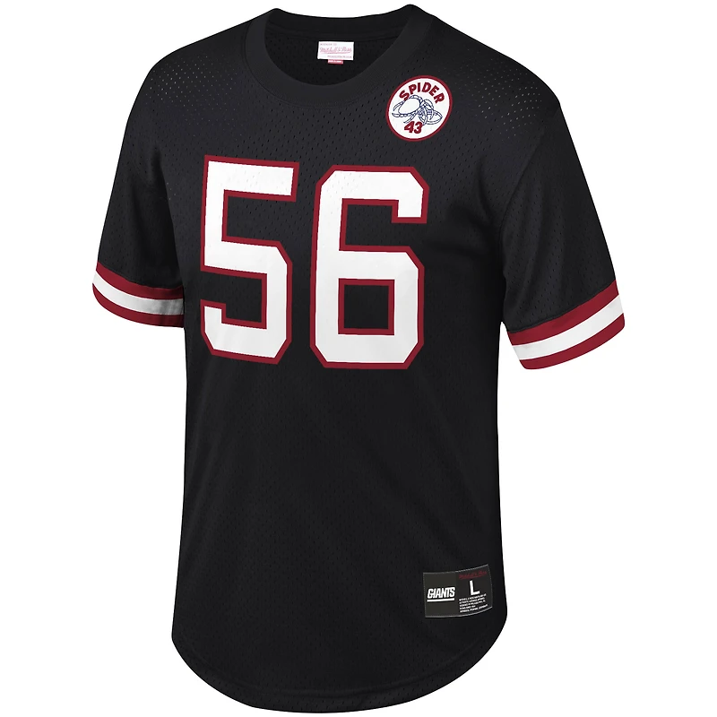 Haut en maille noir avec nom et numéro du joueur retraité des Giants de New York Mitchell & Ness Lawrence Taylor pour hommes