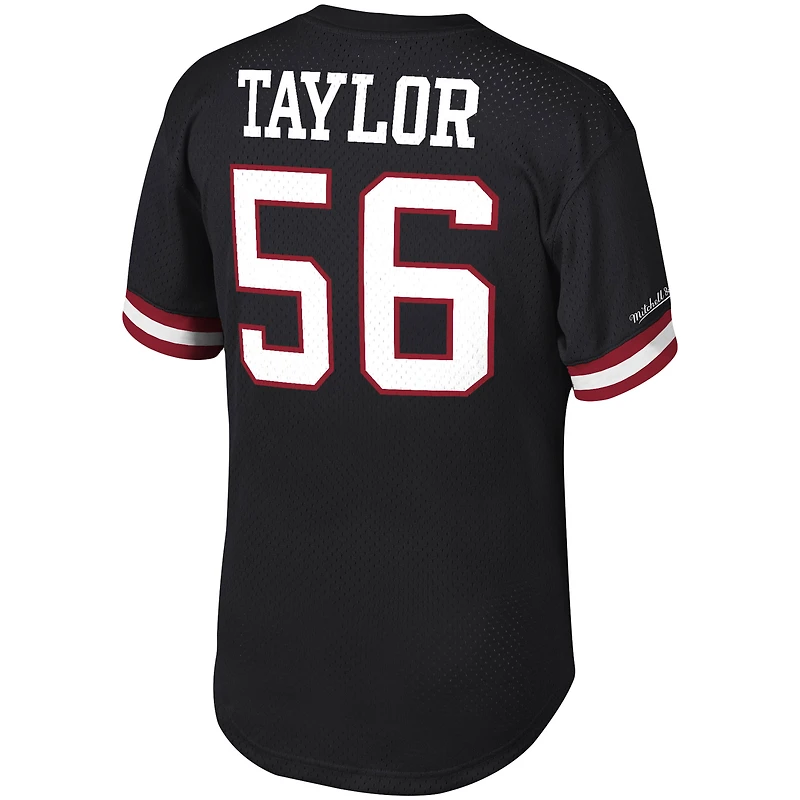 Haut en maille noir avec nom et numéro du joueur retraité des Giants de New York Mitchell & Ness Lawrence Taylor pour hommes