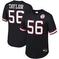 Haut en maille noir avec nom et numéro du joueur retraité des Giants de New York Mitchell & Ness Lawrence Taylor pour hommes