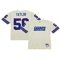 Maillot Mitchell & Ness Lawrence Taylor crème New York Giants Chainstitch Legacy pour hommes