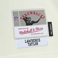 Maillot Mitchell & Ness Lawrence Taylor crème New York Giants Chainstitch Legacy pour hommes