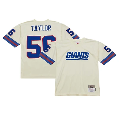 Maillot Mitchell & Ness Lawrence Taylor crème New York Giants Chainstitch Legacy pour hommes