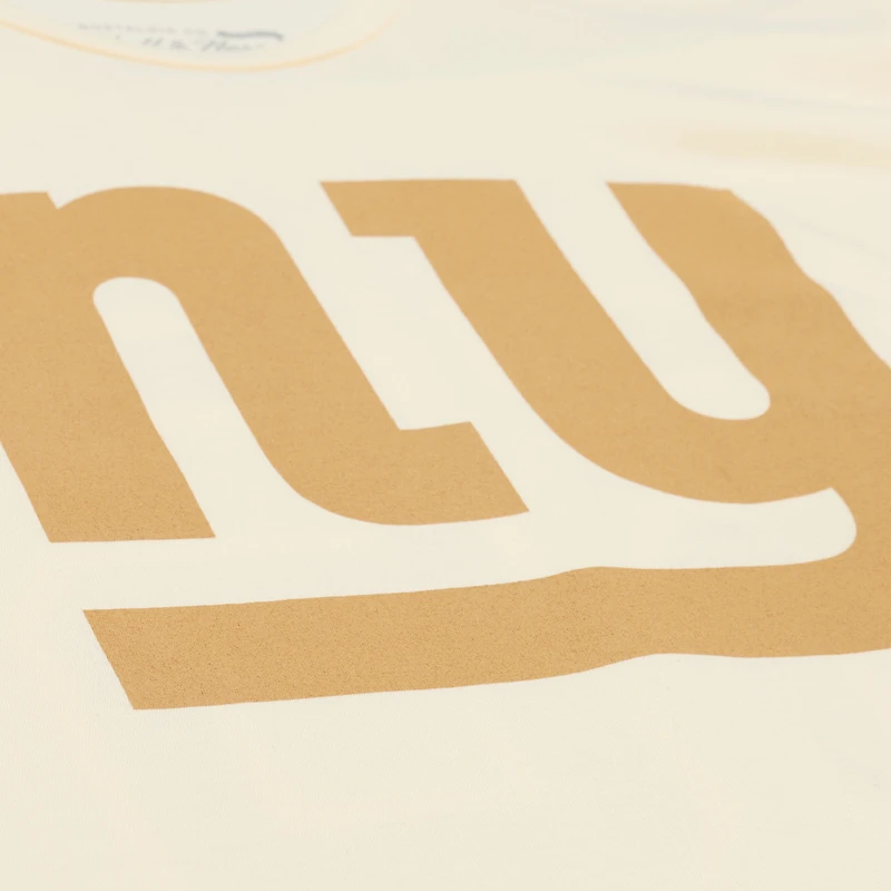 Men's Mitchell & Ness Lawrence Taylor Cream New York Giants Sandman Name Number T-Shirt
