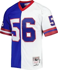 Men's Mitchell & Ness Lawrence Taylor Royal/White New York Giants 1986 Split Legacy Replica Jersey