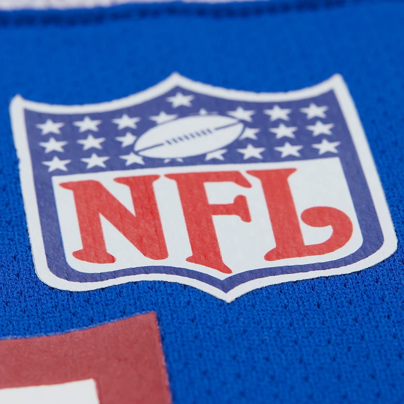 Men's Mitchell & Ness Lawrence Taylor Royal New York Giants Maxxed Out Fashion Hockey Jersey