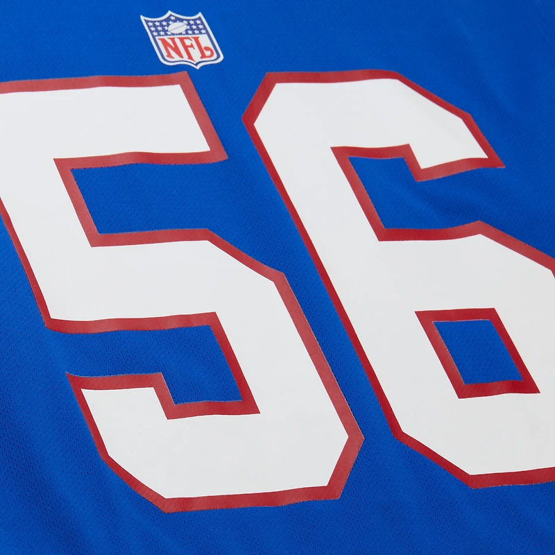 Men's Mitchell & Ness Lawrence Taylor Royal New York Giants Maxxed Out Fashion Hockey Jersey