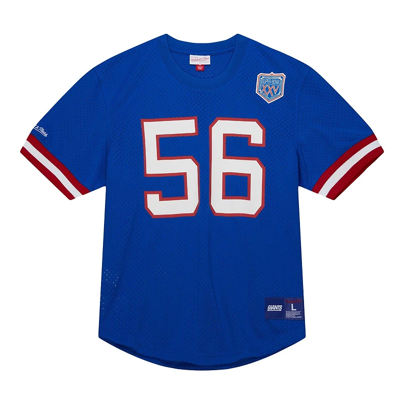 Haut en maille pour homme avec nom et numéro de joueur retraité des New York Giants, Lawrence Taylor Royal Mitchell & Ness