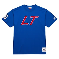 T-shirt surnom de joueur retraité Mitchell & Ness Lawrence Taylor Royal New York Giants pour hommes