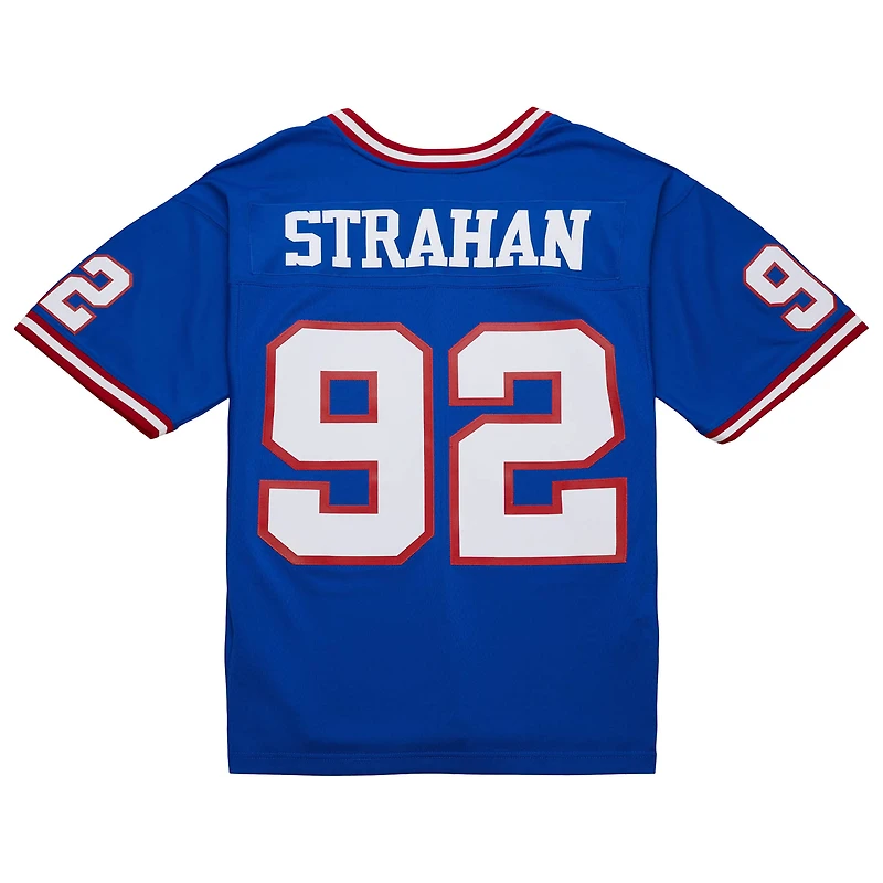 Maillot réplique Mitchell & Ness Michael Strahan Royal New York Giants 1993 Legacy pour homme