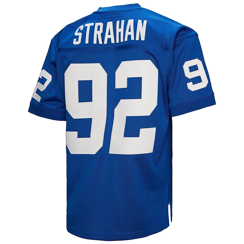Men's Mitchell & Ness Michael Strahan Royal New York Giants 1994 Authentic Throwback Retired Player Jersey