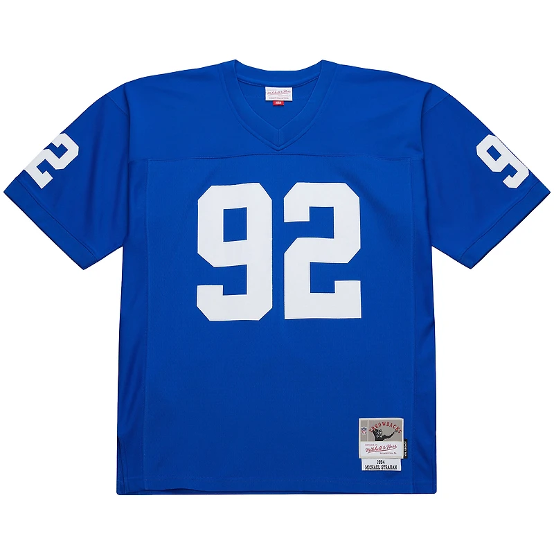 Men's Mitchell & Ness Michael Strahan Royal New York Giants 1994 Legacy Replica Jersey