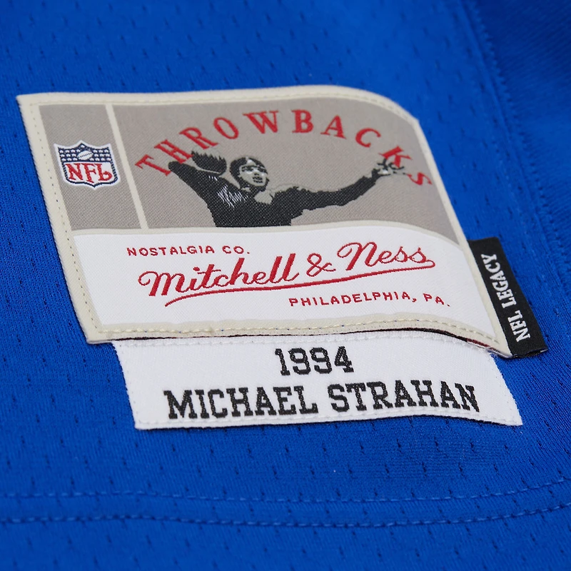 Maillot réplique Mitchell & Ness Michael Strahan Royal des New York Giants 1994 Legacy pour homme