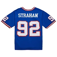 Maillot réplique de joueur retraité 1993 des Giants New York Michael Strahan Royal Mitchell & Ness pour homme