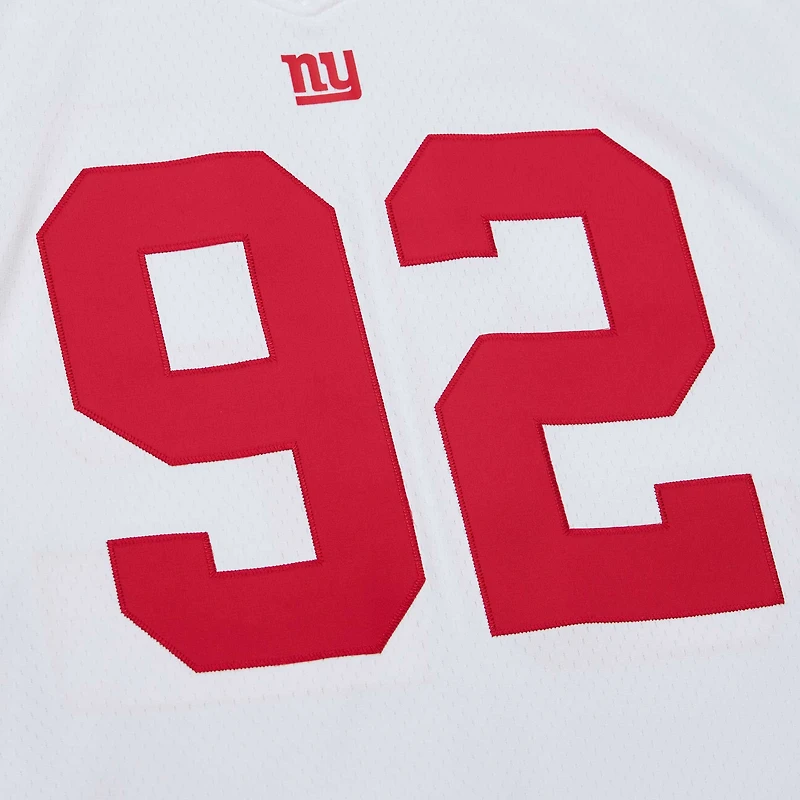 Maillot réplique Mitchell & Ness Michael Strahan blanc New York Giants Legacy pour hommes
