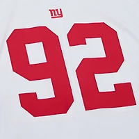 Maillot réplique Mitchell & Ness Michael Strahan blanc New York Giants Legacy pour hommes