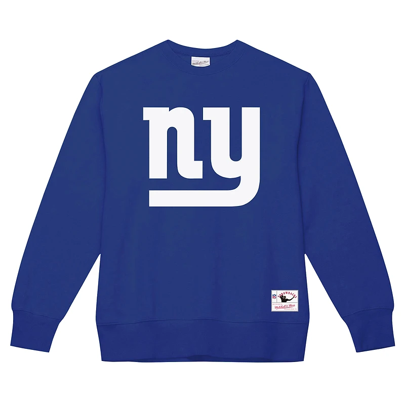 Sweat-shirt en molleton basique Mitchell & Ness Royal New York Giants pour homme
