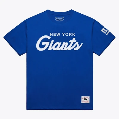Men's Mitchell & Ness Royal New York Giants Head Coach Classic T-Shirt