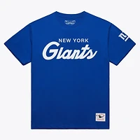 Men's Mitchell & Ness Royal New York Giants Head Coach Classic T-Shirt